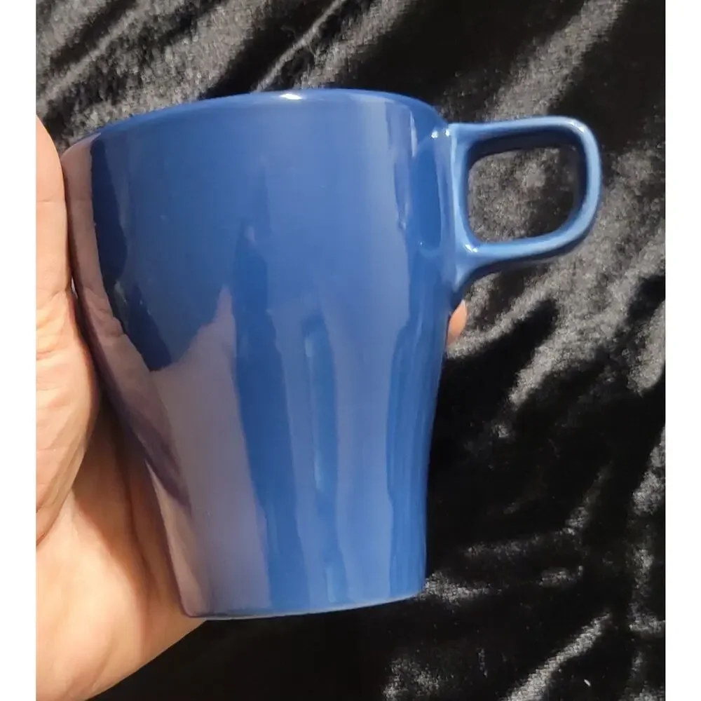 Lot Of 3 Blue Ikea Mugs Coffee Tea Sweden